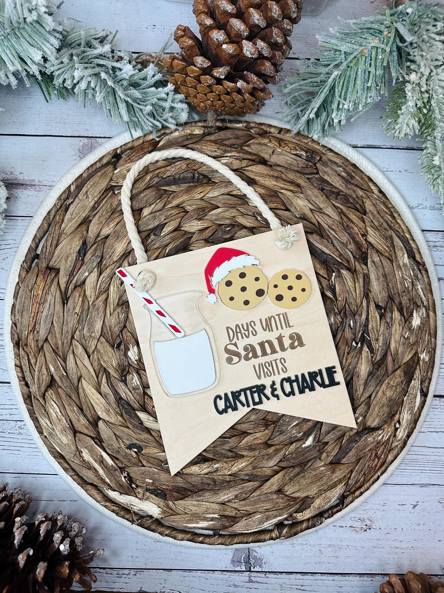 Santa Countdown Sign