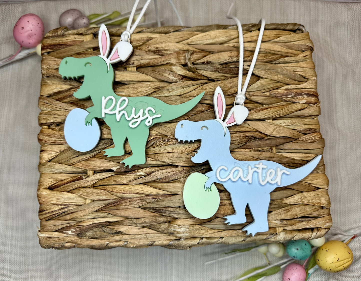 Dino Bunny Easter Tag