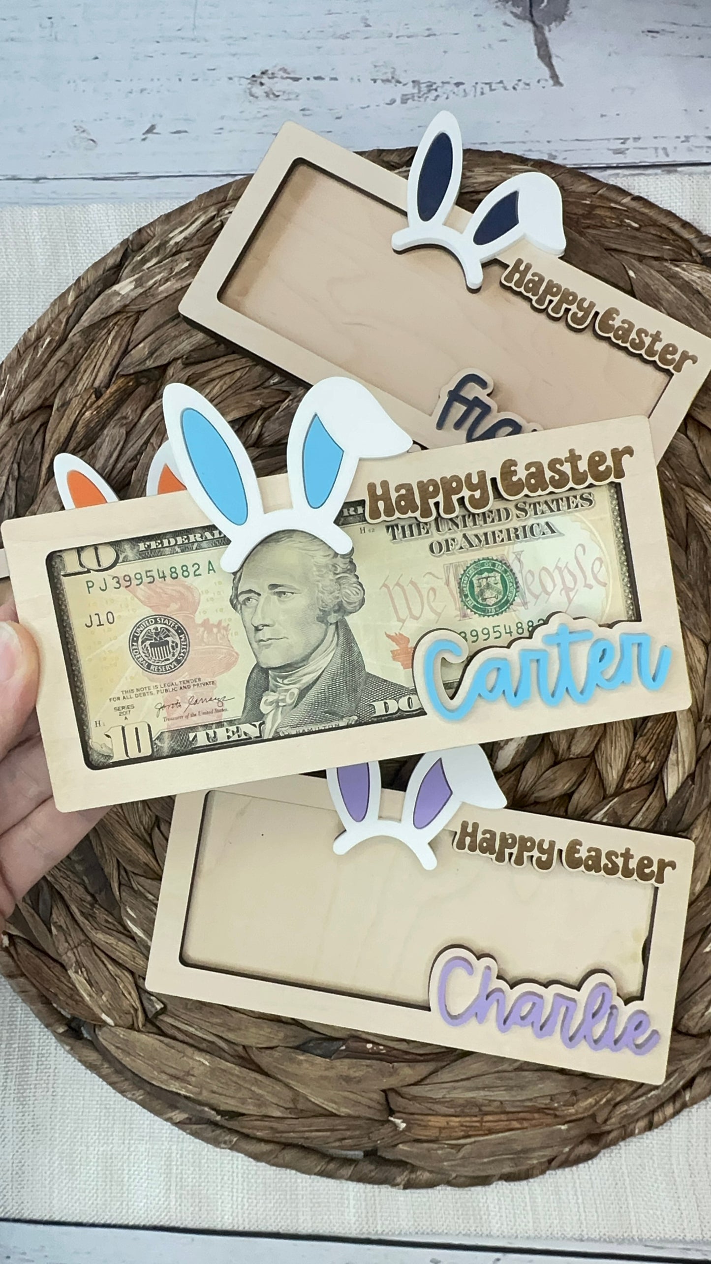Easter Bunny Money Holder
