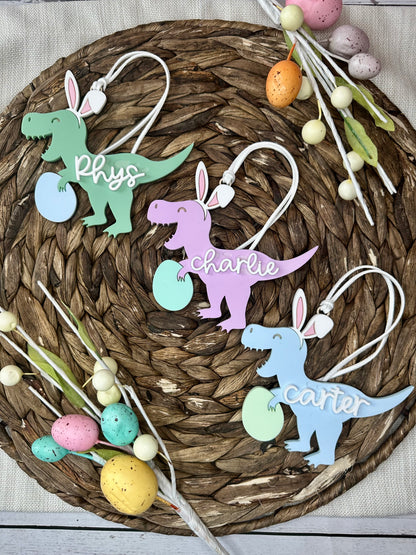 Dino Bunny Easter Tag