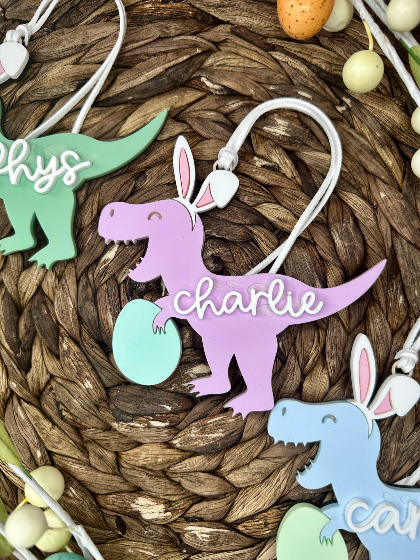 Dino Bunny Easter Tag