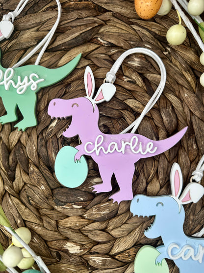 Dino Bunny Easter Tag