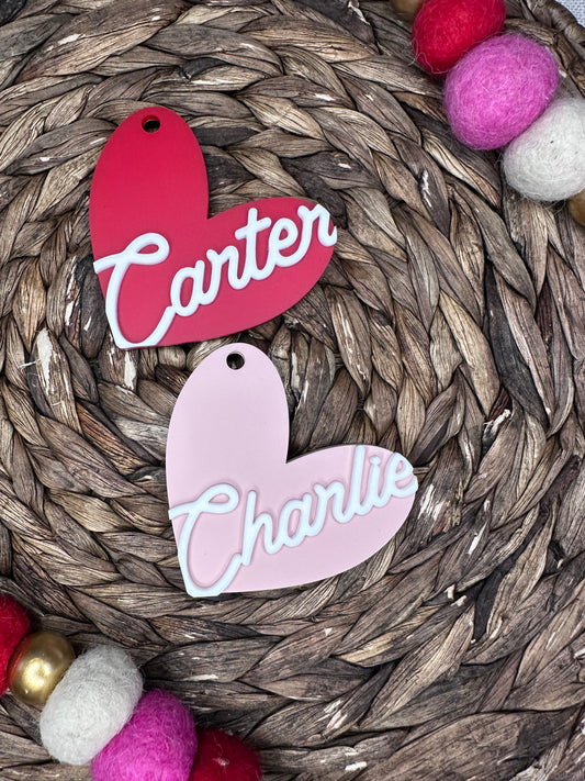 Valentine's Day Heart Tag - Boutique Customs