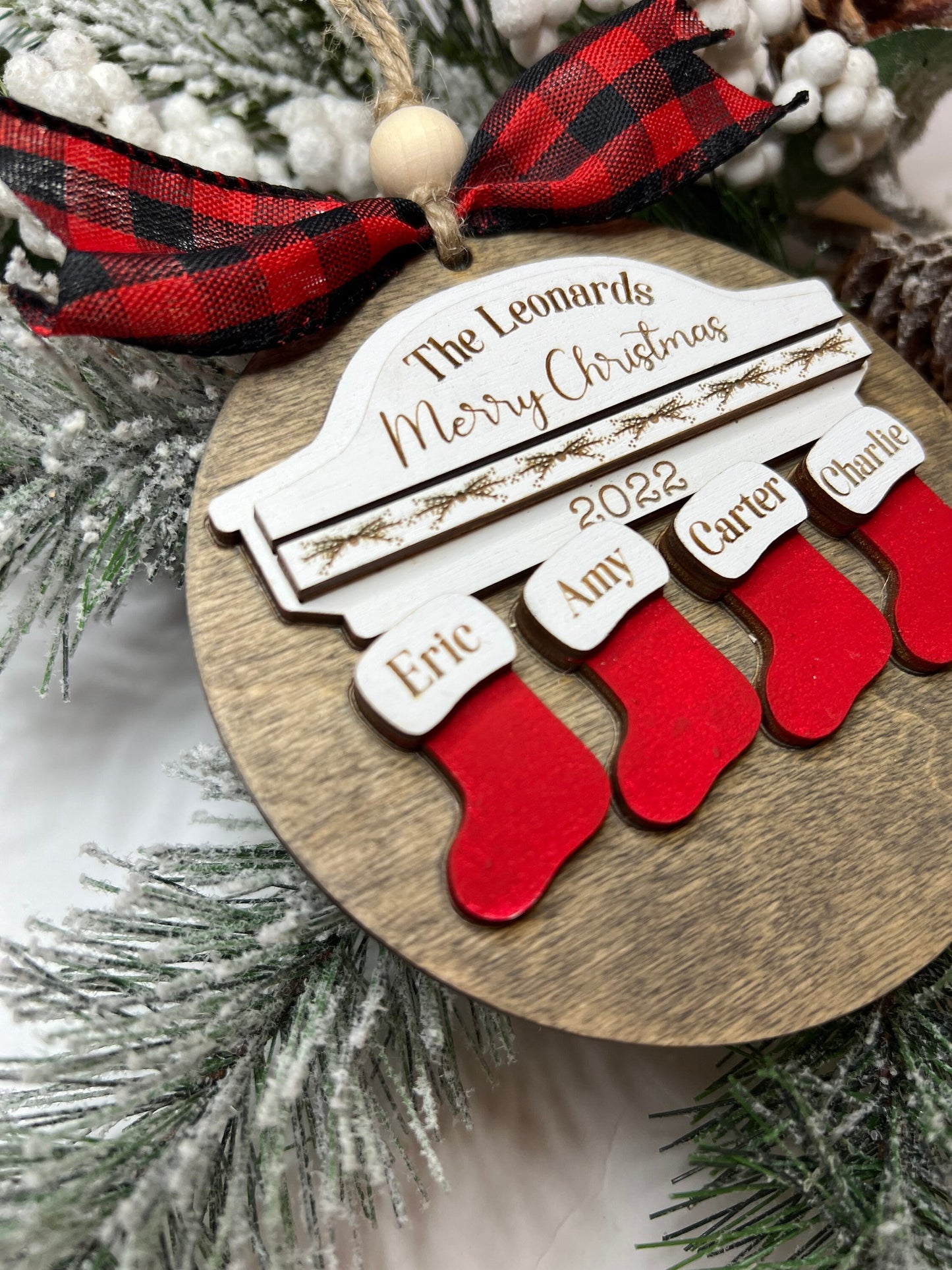 Personalized Family Stocking Ornament