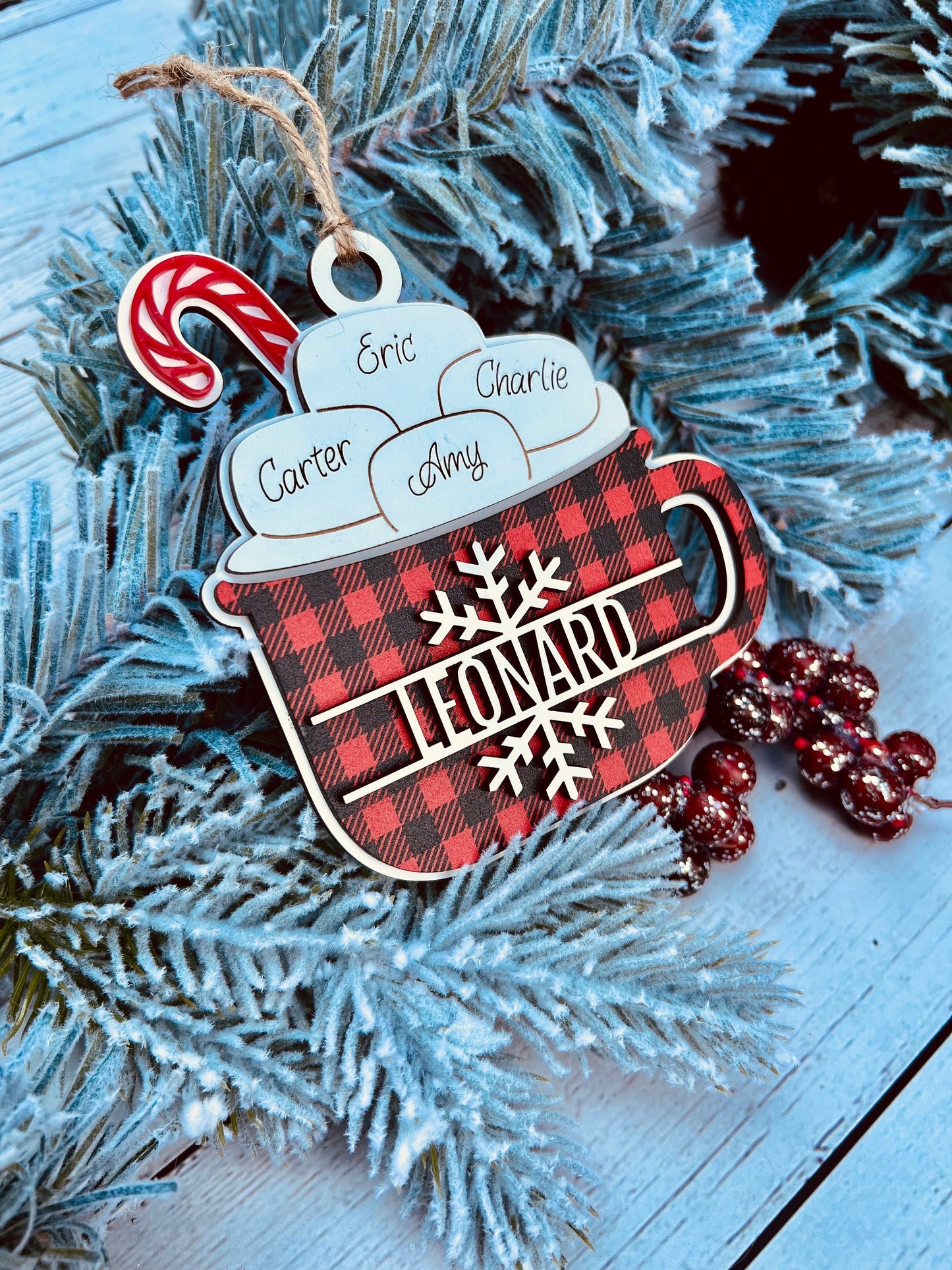 Personalized Hot Cocoa Mug Ornament