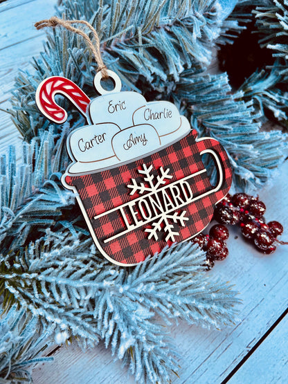 Personalized Hot Cocoa Mug Ornament