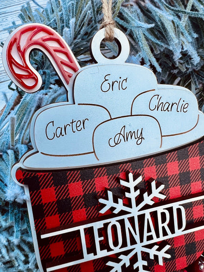 Personalized Hot Cocoa Mug Ornament
