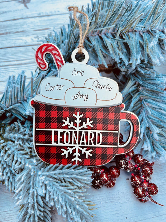 Personalized Hot Cocoa Mug Ornament