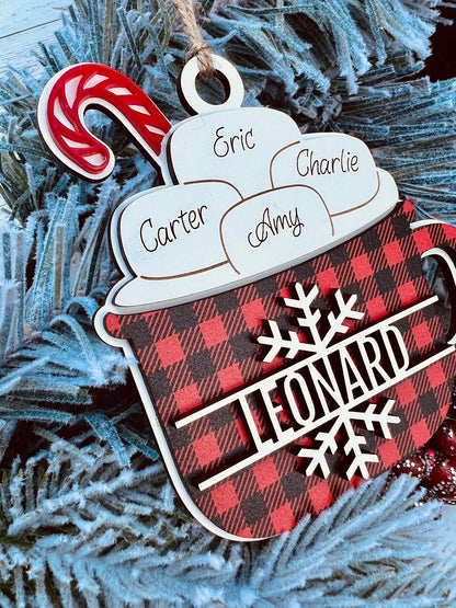 Personalized Hot Cocoa Mug Ornament