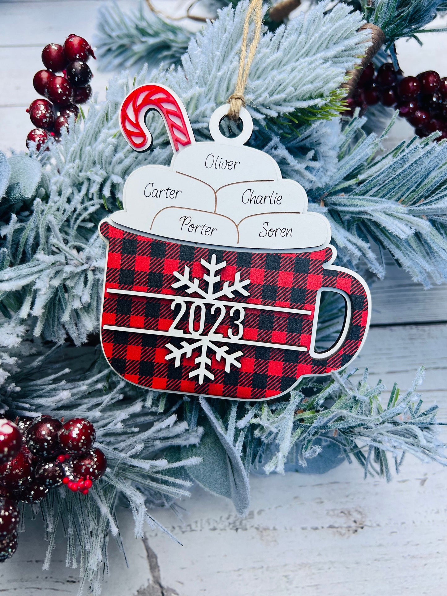 Personalized Hot Cocoa Mug Ornament