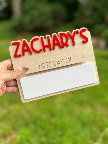 Interchangeable Back to School Sign