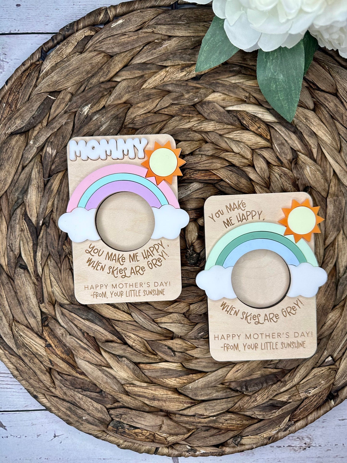 You Are My Sunshine Rainbow Mother's Day Photo Magnet