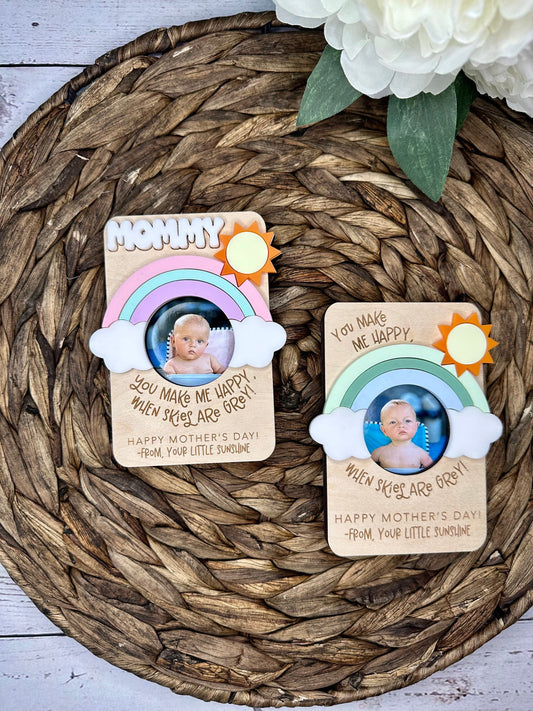 You Are My Sunshine Rainbow Mother's Day Photo Magnet