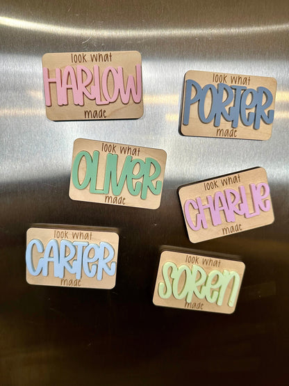 Personalized Look What I Made Magnets