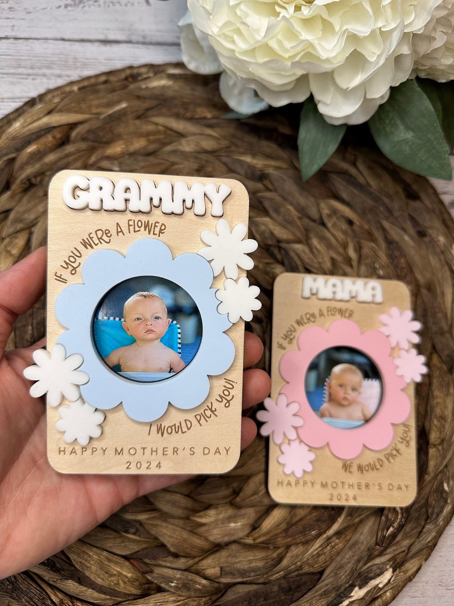 I Would Pick You Mother's Day Flower Photo Magnet