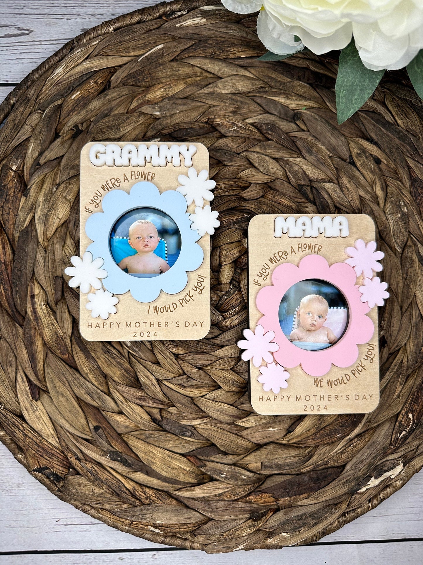 I Would Pick You Mother's Day Flower Photo Magnet