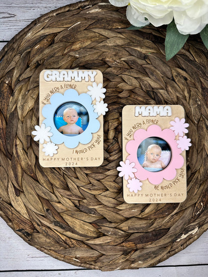 I Would Pick You Mother's Day Flower Photo Magnet