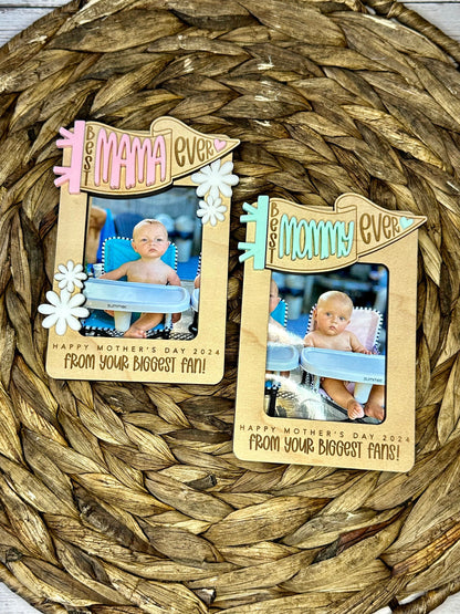 Biggest Fan Mother's Day Photo Frame Magnet