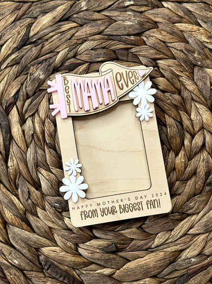 Biggest Fan Mother's Day Photo Frame Magnet