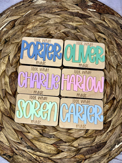 Personalized Look What I Made Magnets