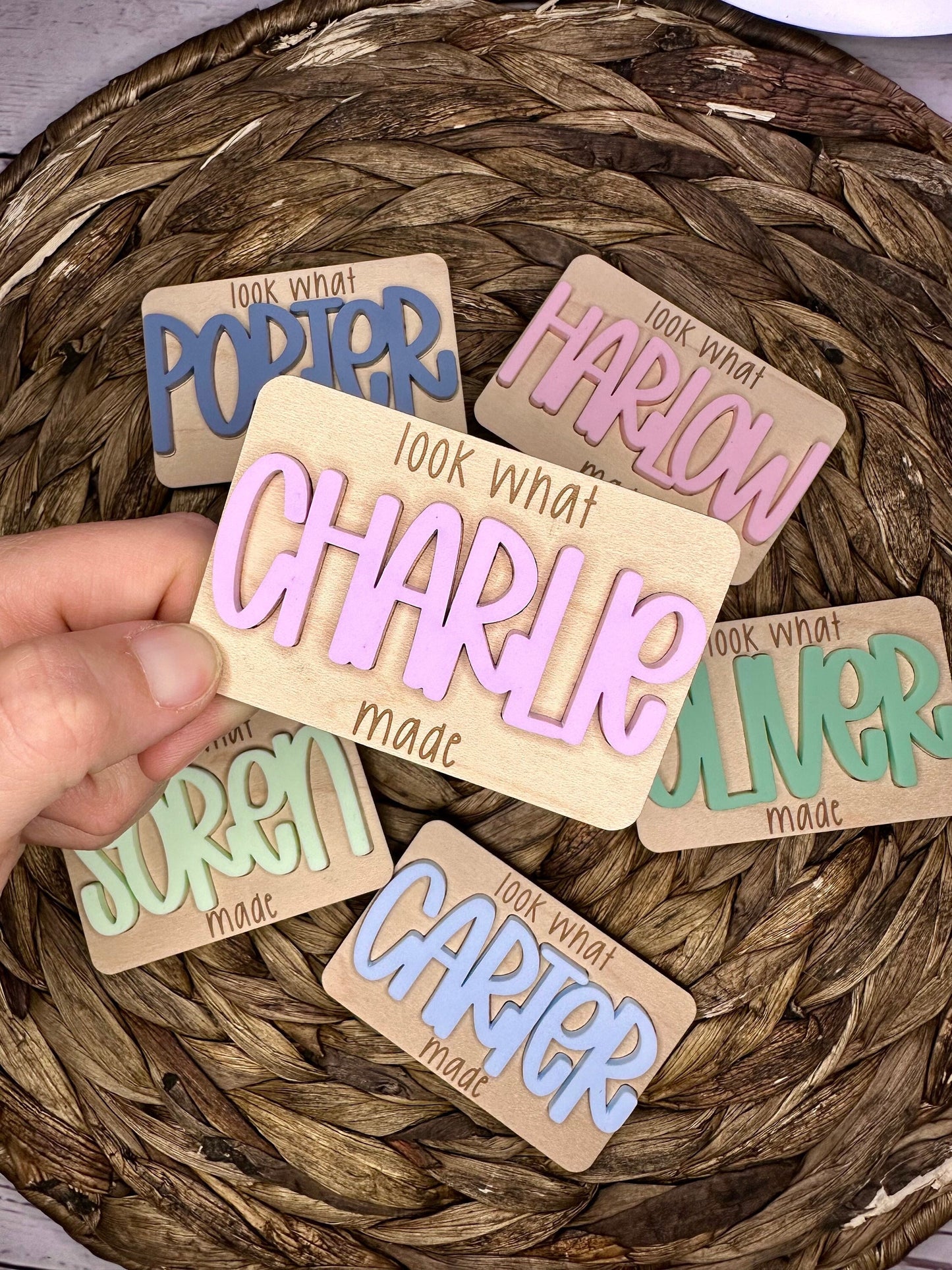 Personalized Look What I Made Magnets