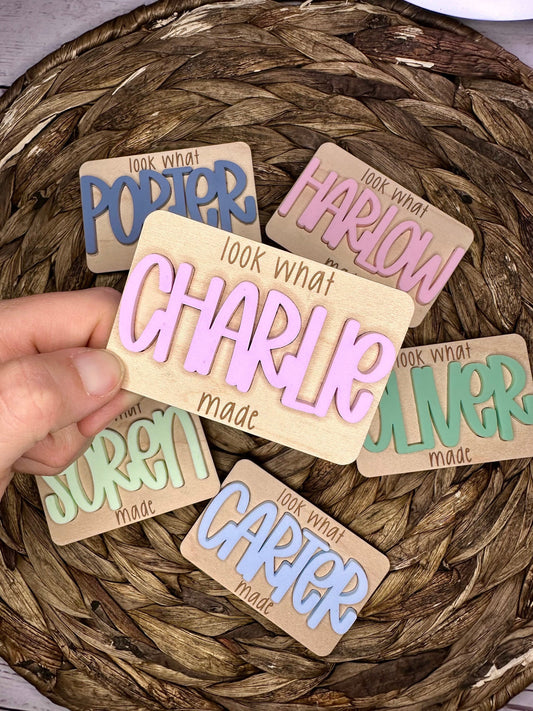 Personalized Look What I Made Magnets