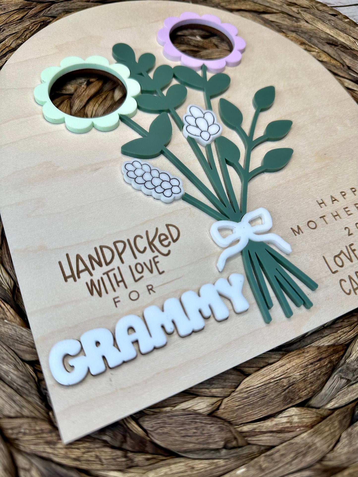 Mother's Day Flowers Photo Sign