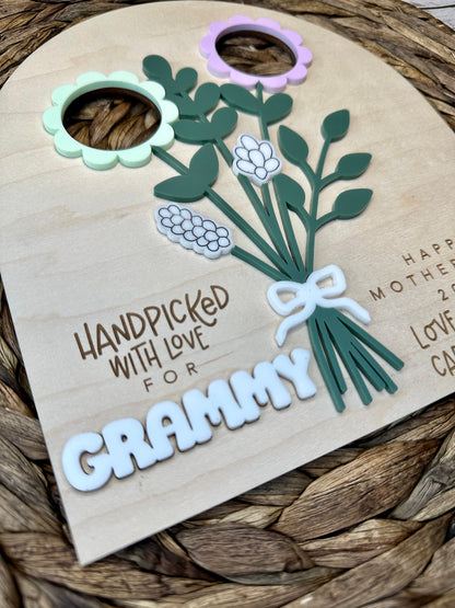 Mother's Day Flowers Photo Sign