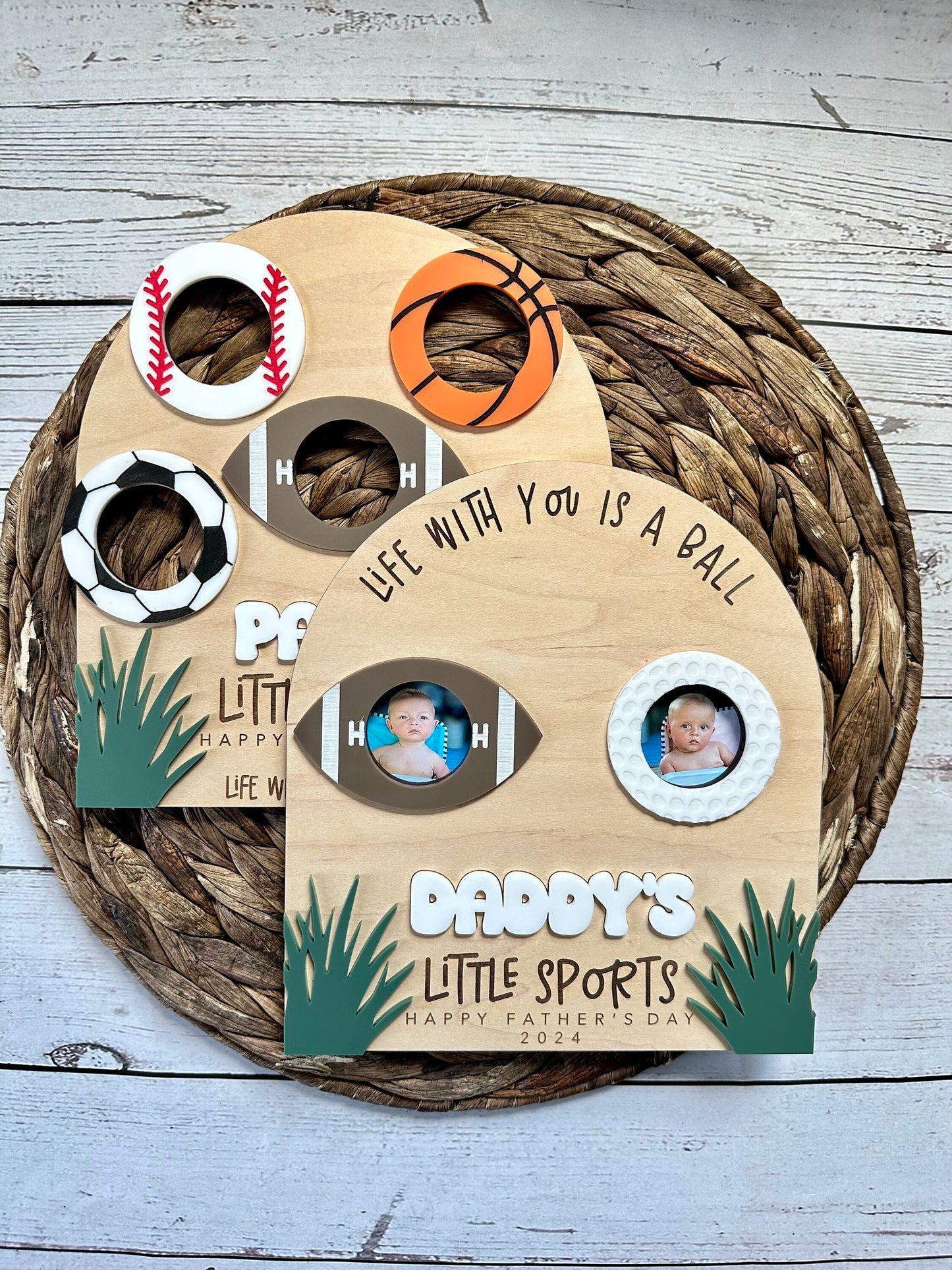 Father's Day Sports Photo Sign