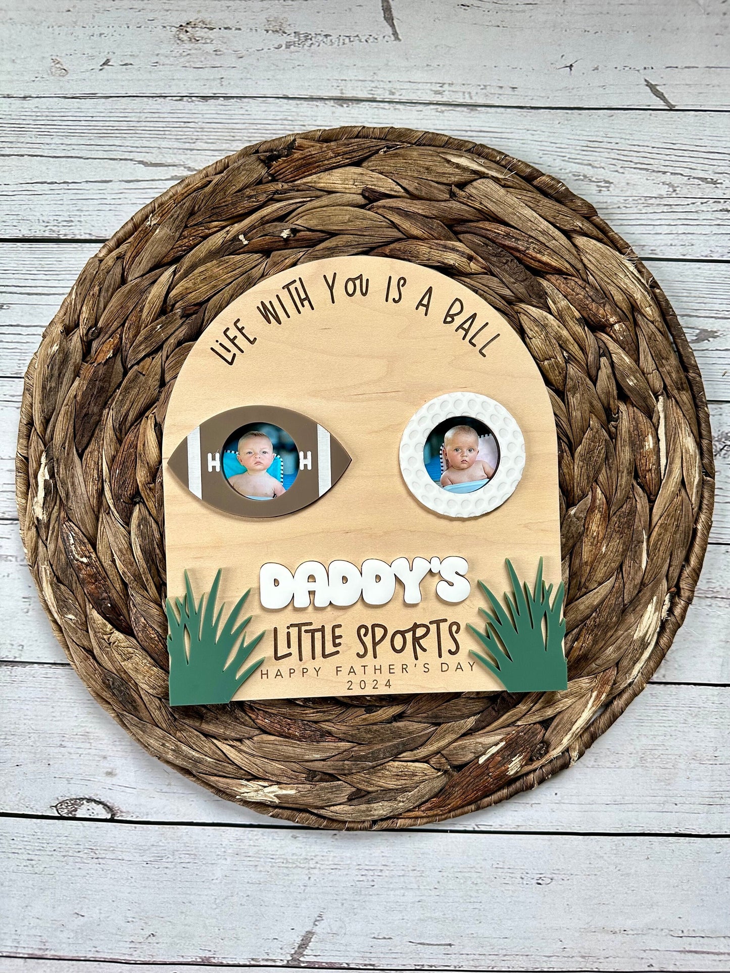 Father's Day Sports Photo Sign