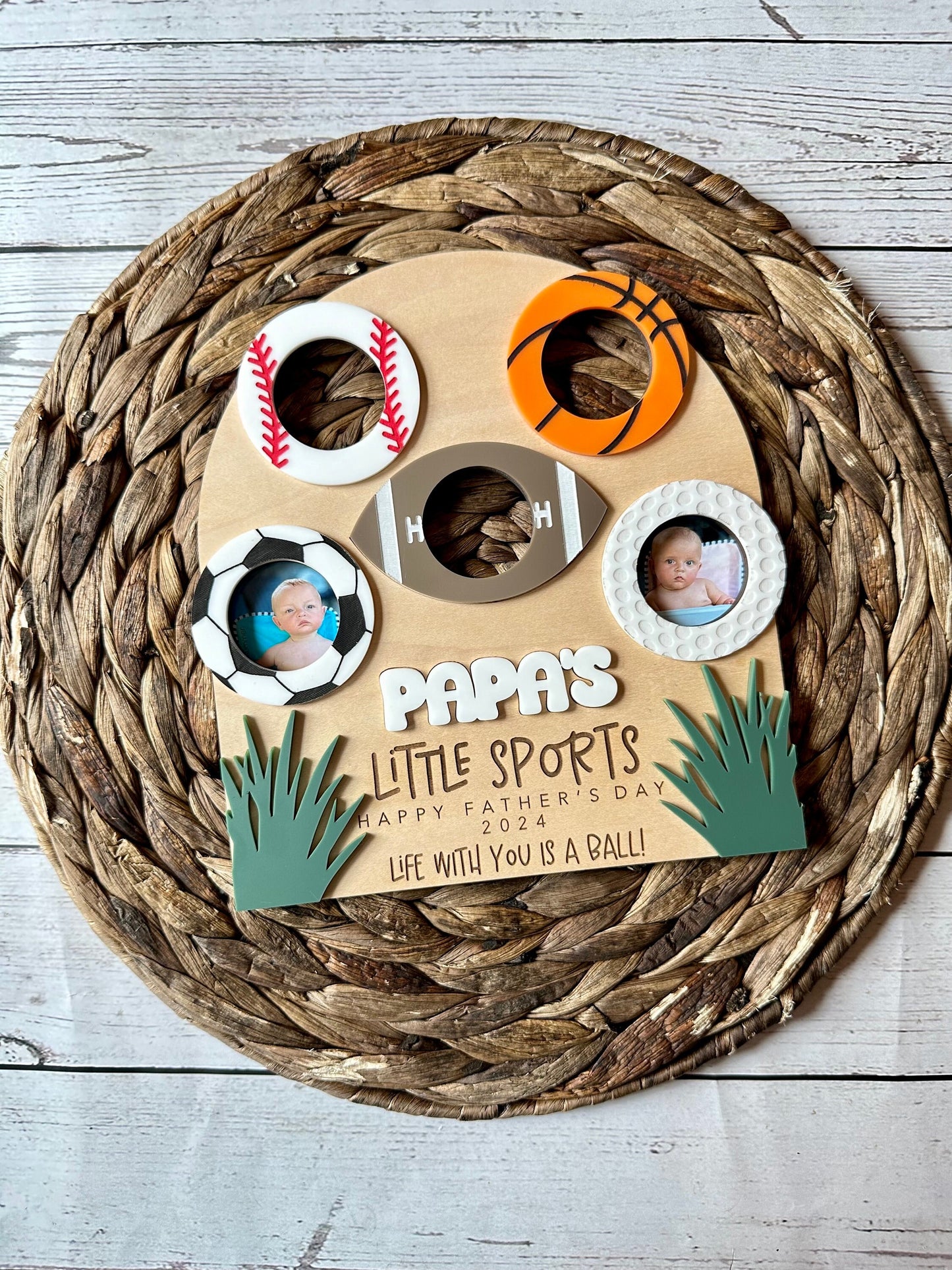 Father's Day Sports Photo Sign