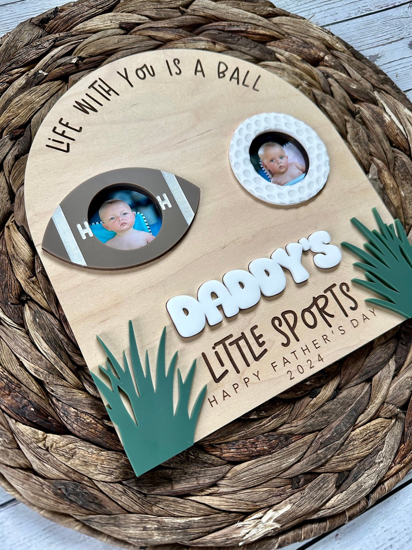 Father's Day Sports Photo Sign