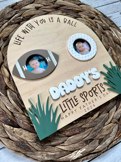 Father's Day Sports Photo Sign