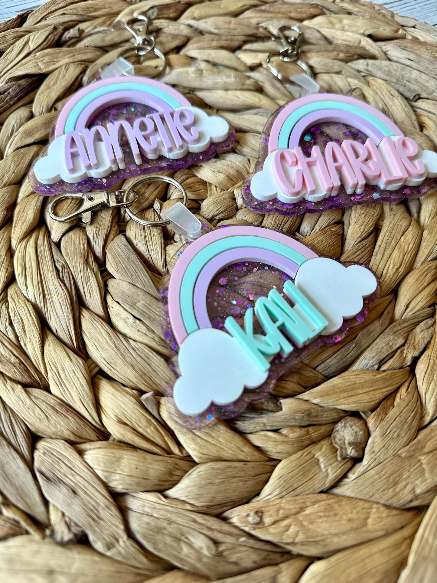 Rainbow Backpack Tag