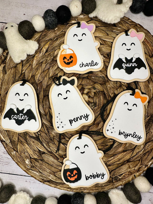 Ghost Boo Basket Tag