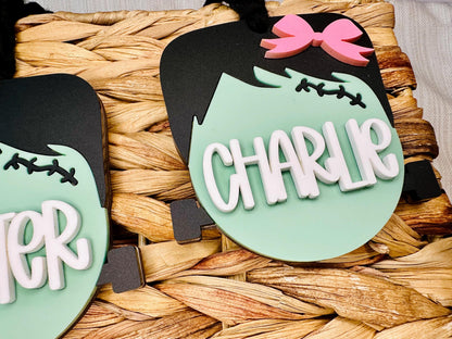 Frankenstein Boo Basket Tag