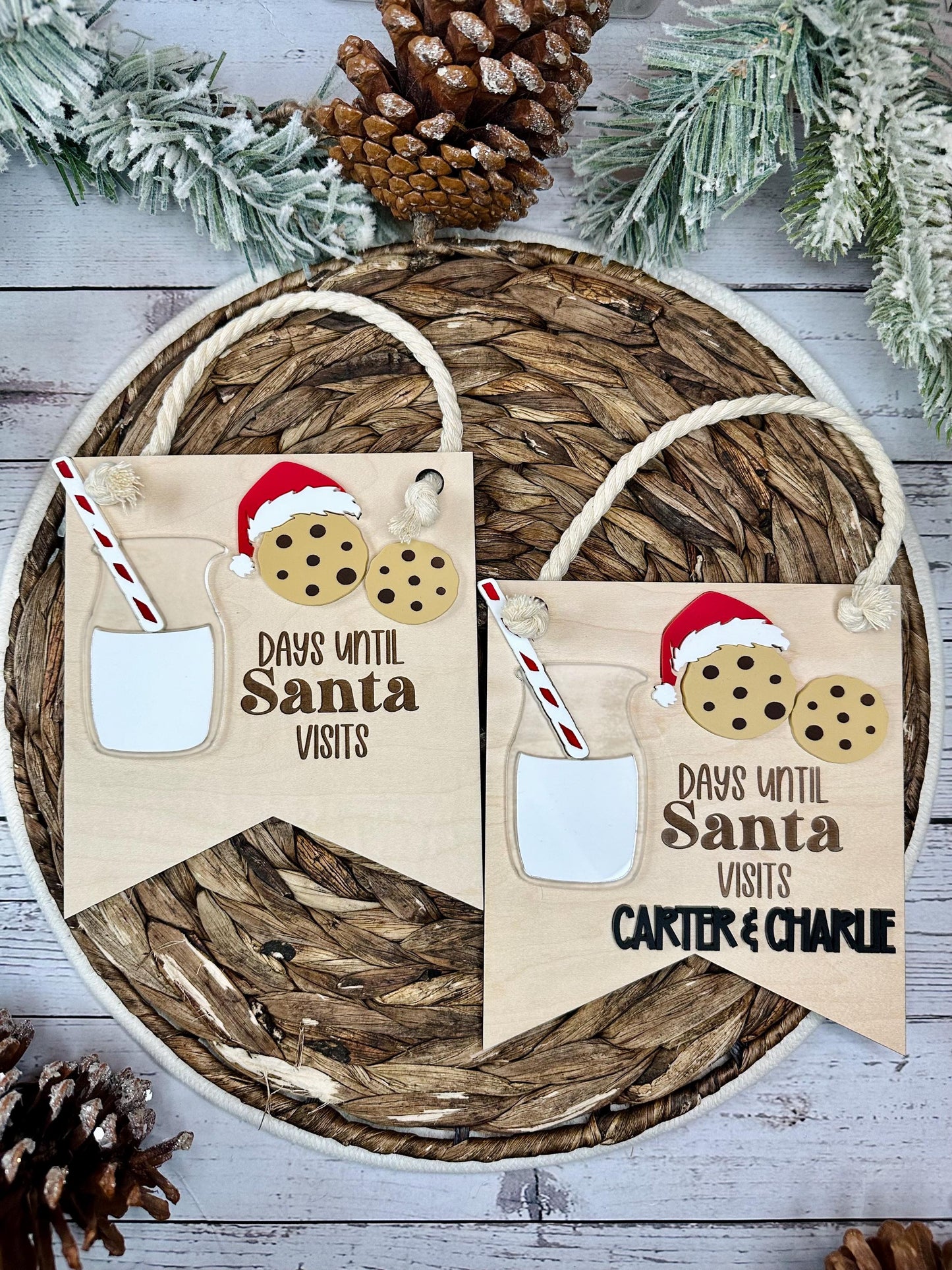Santa Countdown Sign