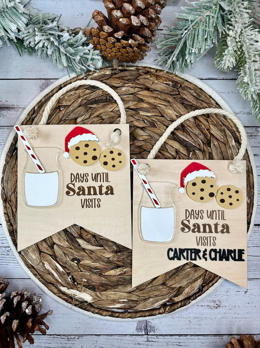 Santa Countdown Sign