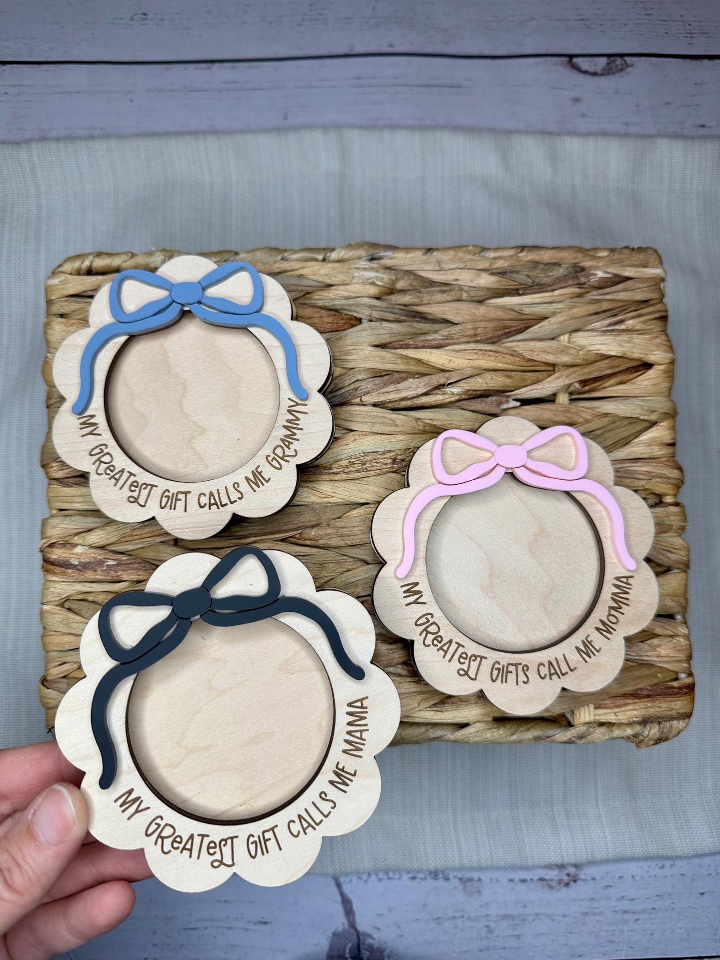 Coquette Bow Picture Frame Magnet