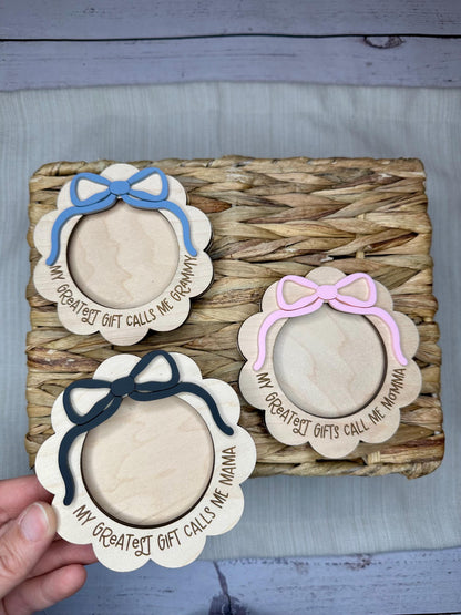 Coquette Bow Picture Frame Magnet