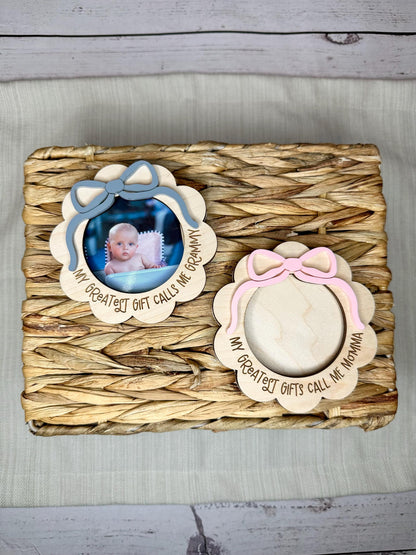 Coquette Bow Picture Frame Magnet