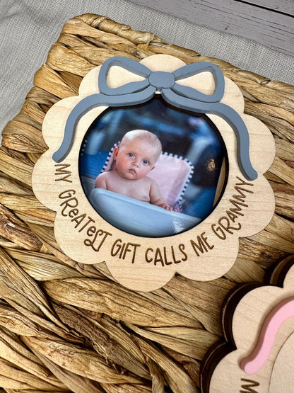 Coquette Bow Picture Frame Magnet