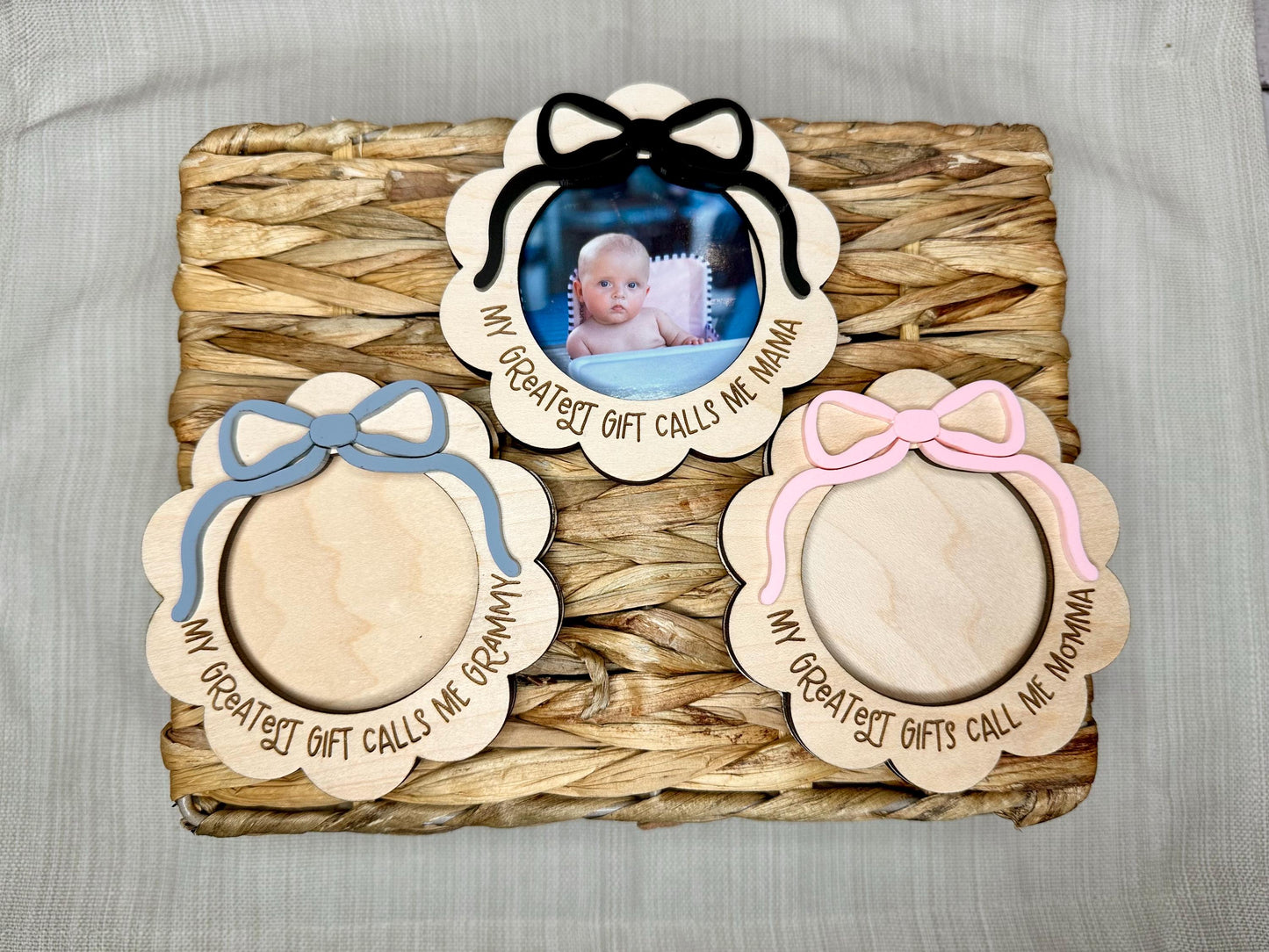 Coquette Bow Picture Frame Magnet