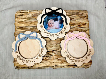 Coquette Bow Picture Frame Magnet