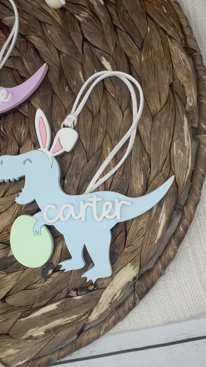 Dino Bunny Easter Tag